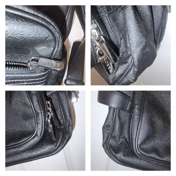 Loewe leather/coated canvas garment travel bag EUC - Picture 9 of 12